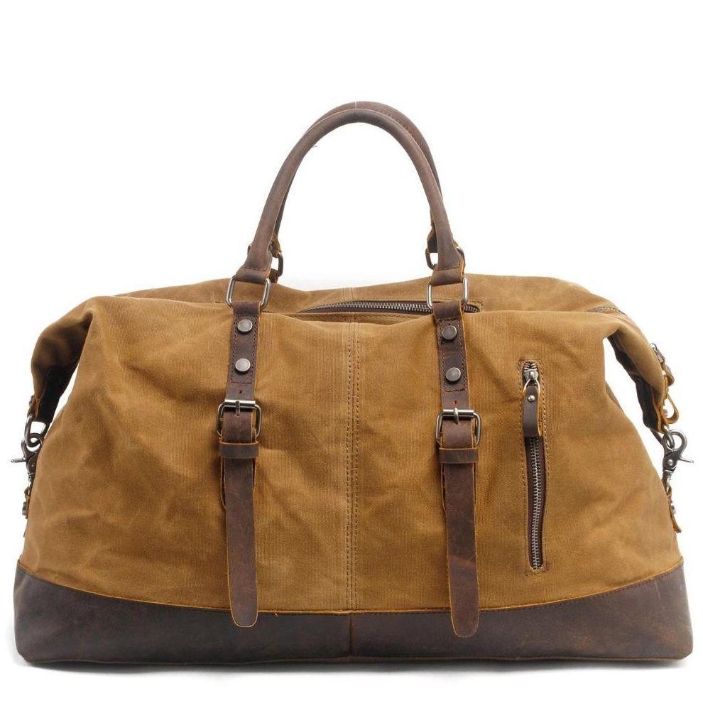 Vintage Waxed Canvas Duffel Bag