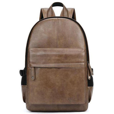 Preppy Style Leather Backpack