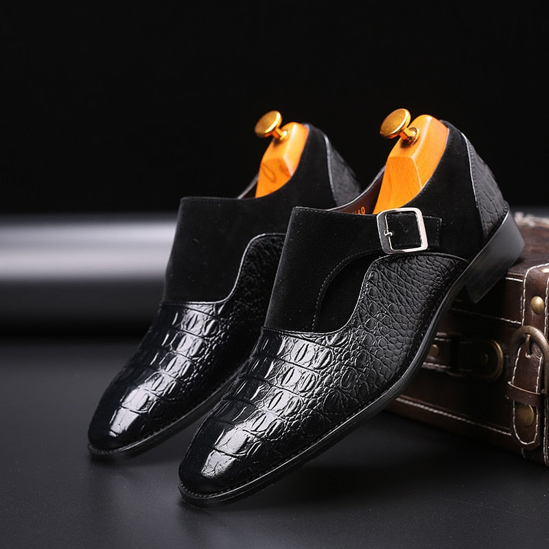 Snake Embossed Dress Shoes