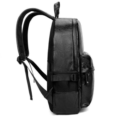 Preppy Style Leather Backpack