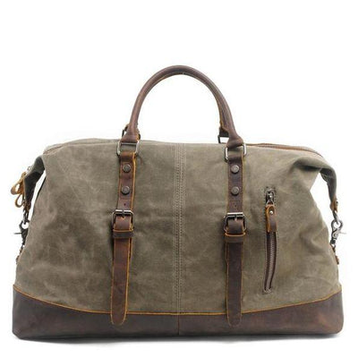Vintage Waxed Canvas Duffel Bag