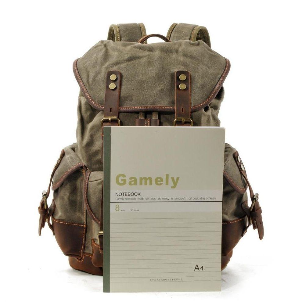 Vintage Leather Waterproof Backpack