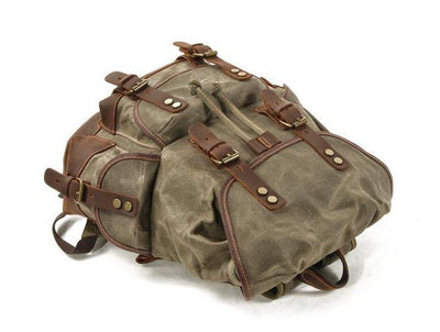 Vintage Leather Waterproof Backpack