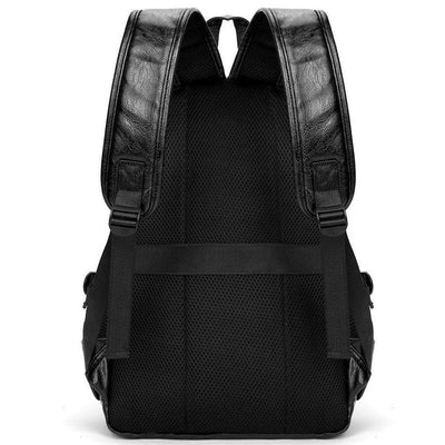 Preppy Style Leather Backpack