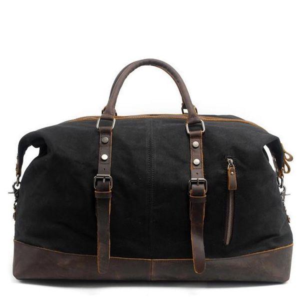 Vintage Waxed Canvas Duffel Bag